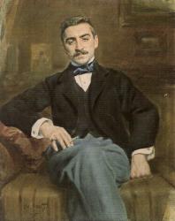 Бакст Л.С. Портрет В.Ф. Нувеля. 1895